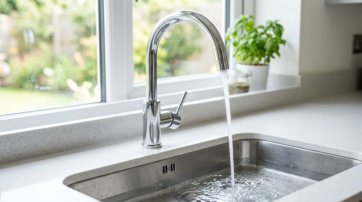 Local Plumbing Master Pros same day plumber fixing a faucet in Sutherland, UT